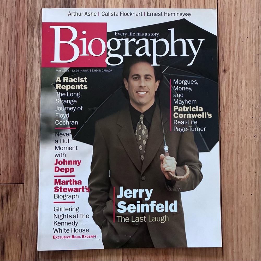 BIOGRAPHY MAGAZINE, May, 1998, SEINFELD Cover